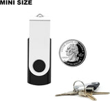64GB USB Flash Drive USB 2.0 Thumb Drives Jump Drive Fold Storage Memory Stick Swivel Design - Black