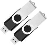 64GB USB Flash Drive USB 2.0 Thumb Drives Jump Drive Fold Storage Memory Stick Swivel Design - Black