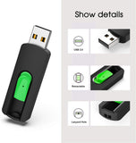 USB Flash Drive 128 GB Thumb Drive USB 2.0 Memory Stick Zip Drive Backup Jump Drive Single 128GB 128G USB Drive for PC Laptop