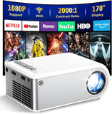Mini Projector with WiFi and Bluetooth, Outdoor Portable Mini Projector