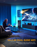 Mini Projector with WiFi and Bluetooth, Outdoor Portable Mini Projector