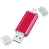 2-in-1 USB-A & USB-C Flash Drive, High-Speed Dual-Interface Portable USB Memory Stick